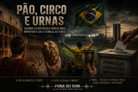 Fora do Som: Pão, Circo e Urnas: quando o espetáculo parece mais importante que a fumaça ao fundo